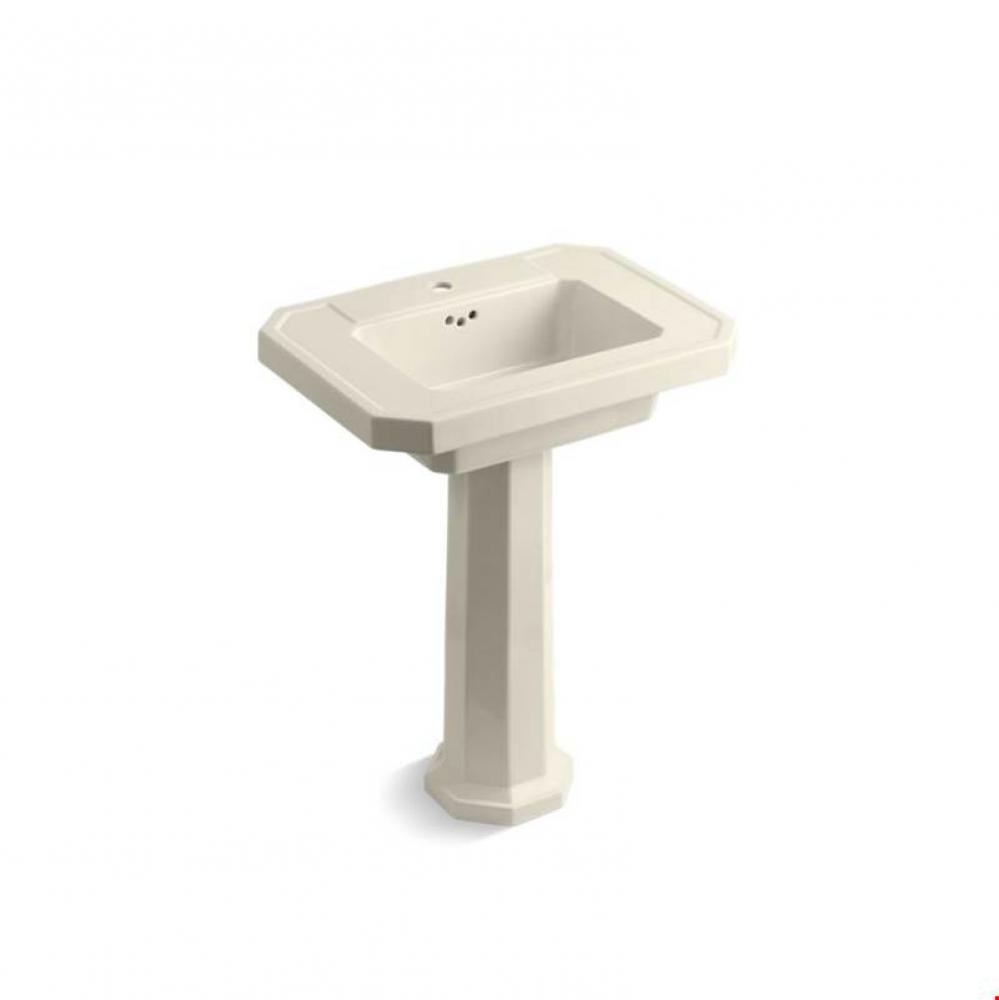 Kathryn® Pedestal bathroom sink with single faucet hole
