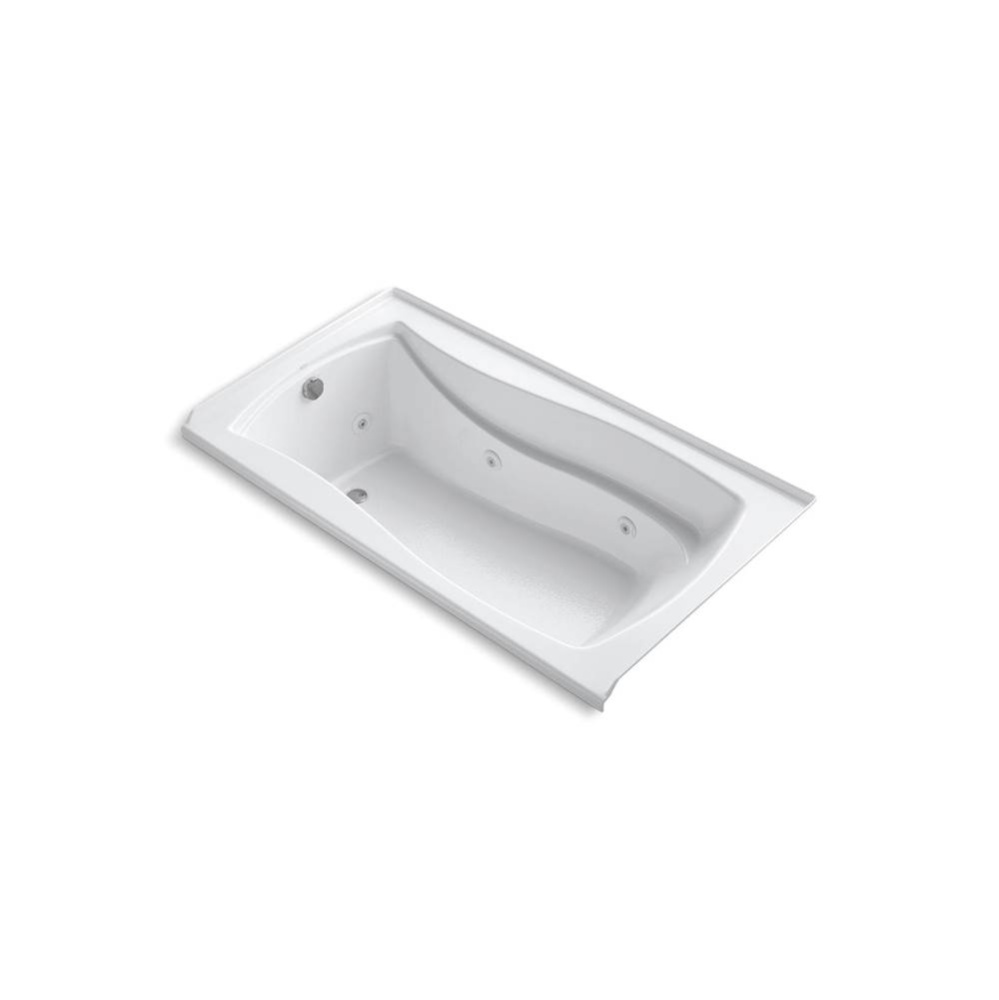 Mariposa® 66'' x 36'' alcove whirlpool bath with Bask® heated surfac