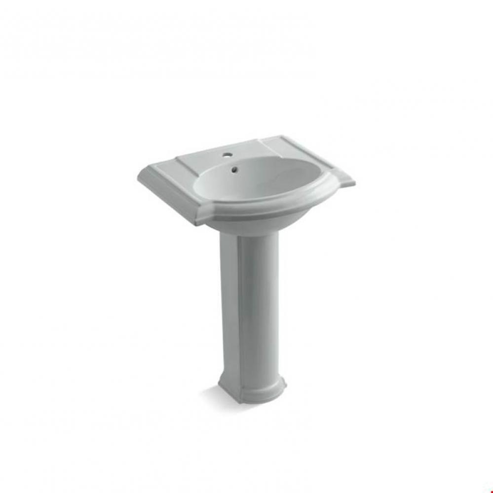 Devonshire® 24'' pedestal bathroom sink with single faucet hole