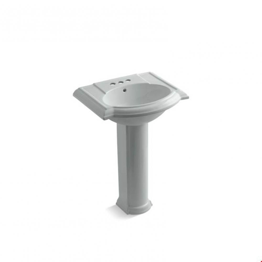 Devonshire® 24'' pedestal bathroom sink with 4'' centerset faucet holes