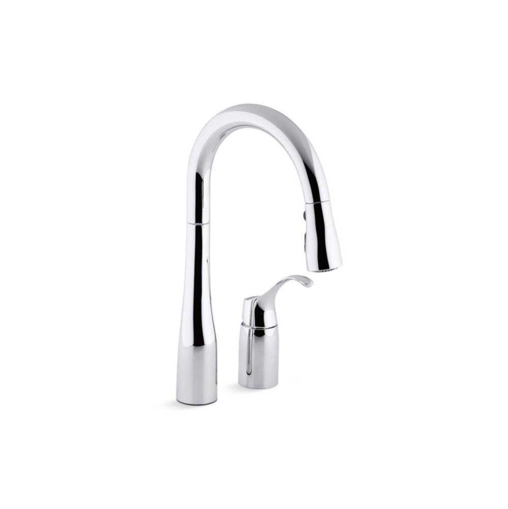 Simplice® Pull-down bar sink faucet with three-function sprayhead