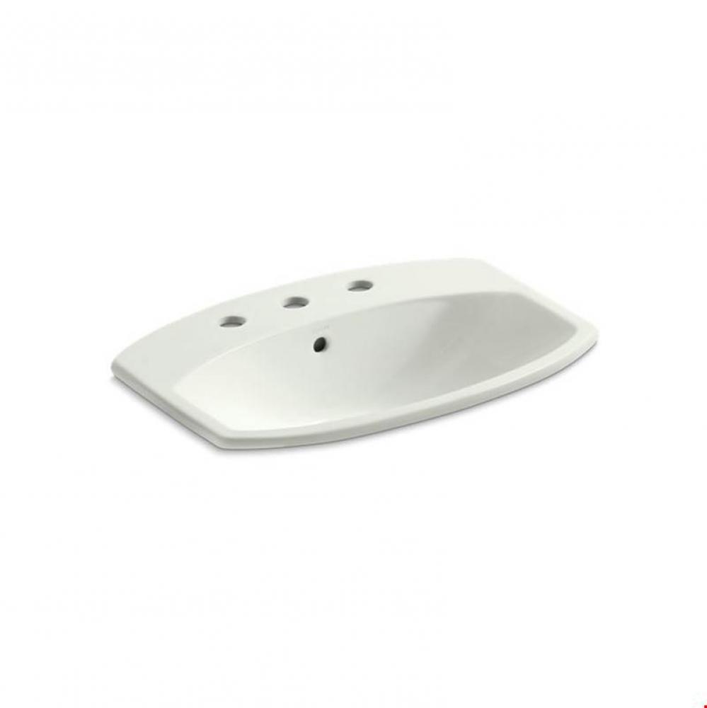 Cimarron® Drop-in bathroom sink with 8'' widespread faucet holes