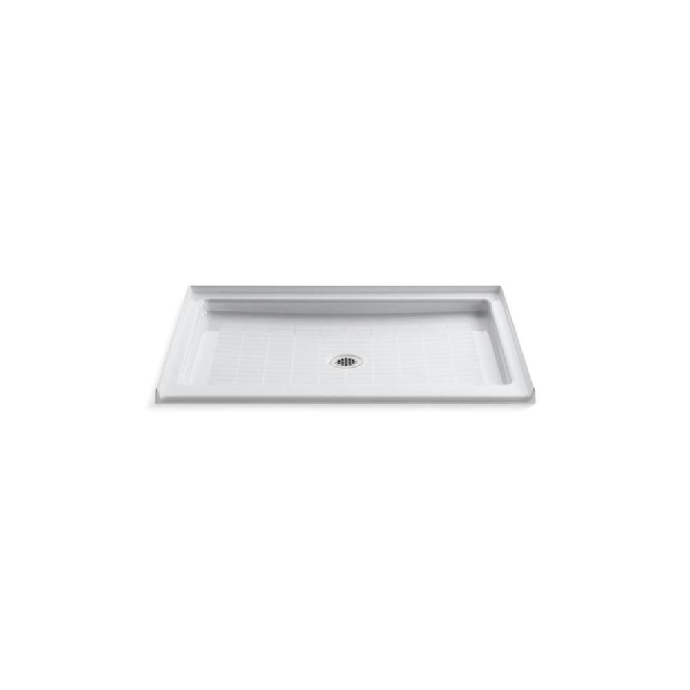 Purist® 48'' x 36'' alcove shower base, center drain