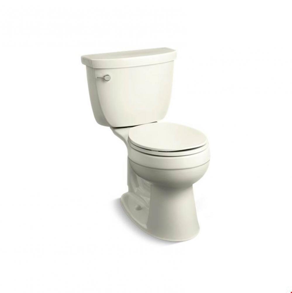 Cimarron® Comfort Height® Two-piece round-front 1.28 gpf chair height toilet with insula