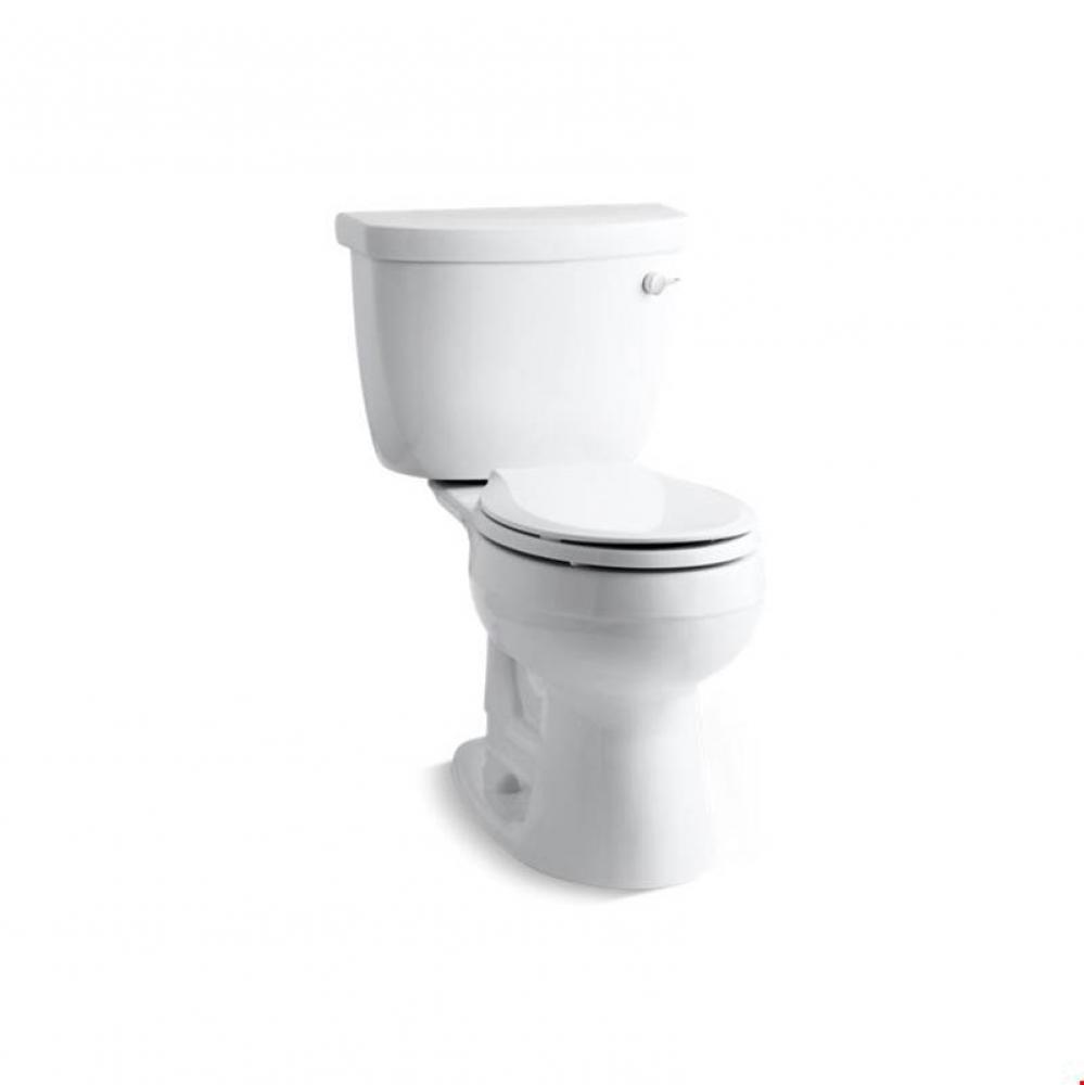 Cimarron® Comfort Height® two-piece round-front 1.28 gpf toilet with Insuliner® tan