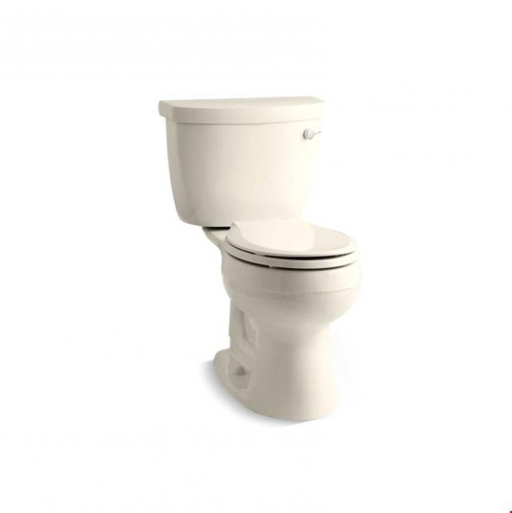 Cimarron® Comfort Height® Two-piece round-front 1.6 gpf chair height toilet with right-h