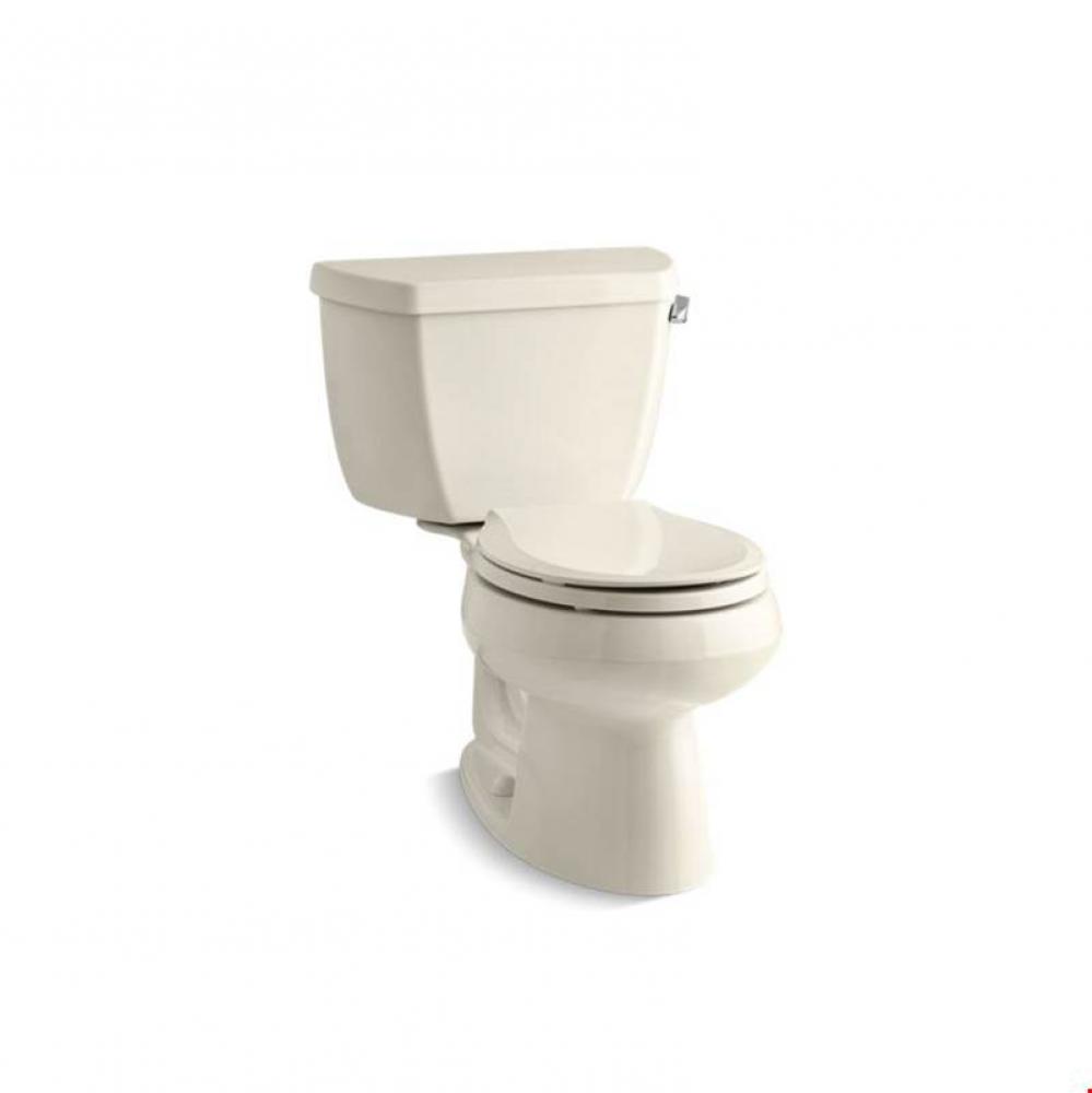 Wellworth® Classic Two piece round front 1.28 gpf toilet with right hand trip lever