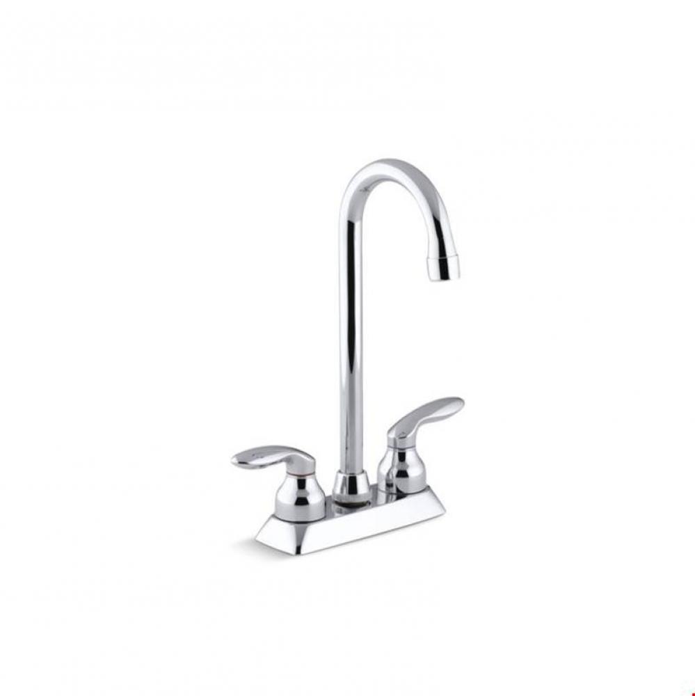Coralais® two-hole centerset bar sink faucet with lever handles
