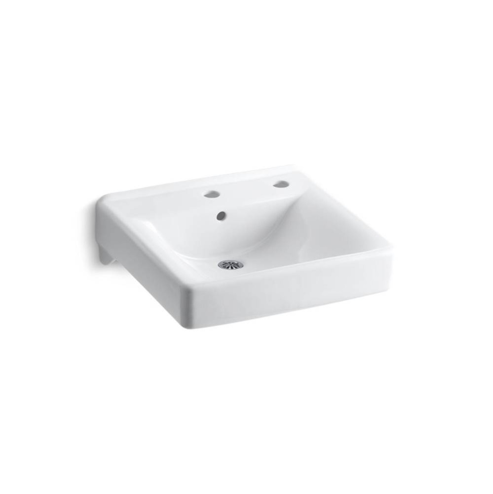 Soho® 20'' x 18'' wall-mount/concealed arm carrier bathroom sink right-ha