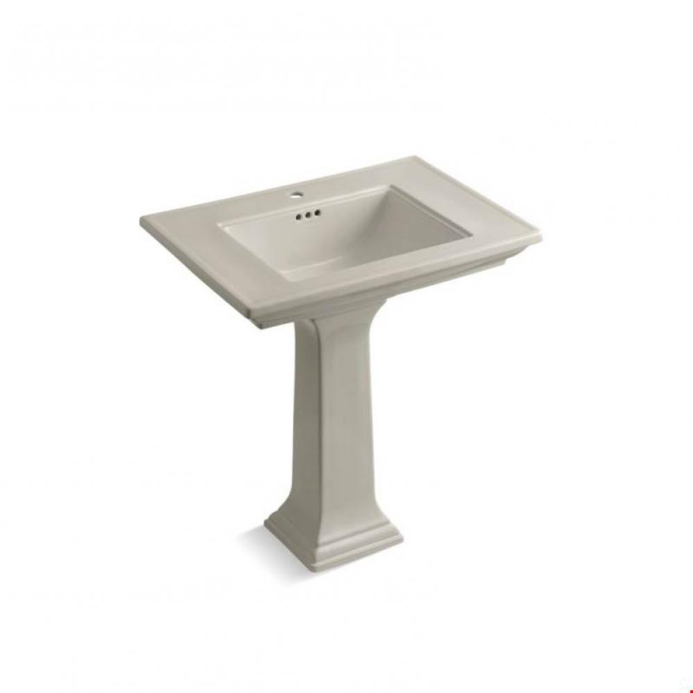 Memoirs® Stately 30'' Pedestal bathroom sink with single faucet hole