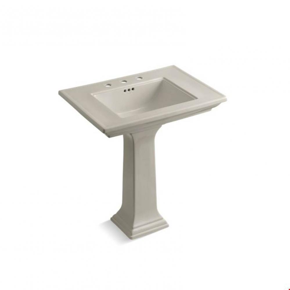 Memoirs® Stately 30'' Pedestal bathroom sink with widespread faucet holes