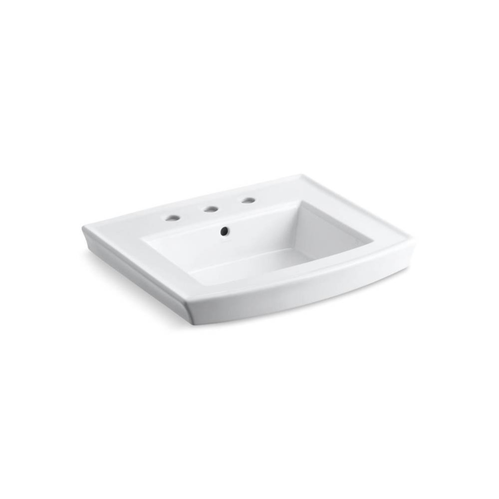 Archer® 24'' rectangular pedestal bathroom sink