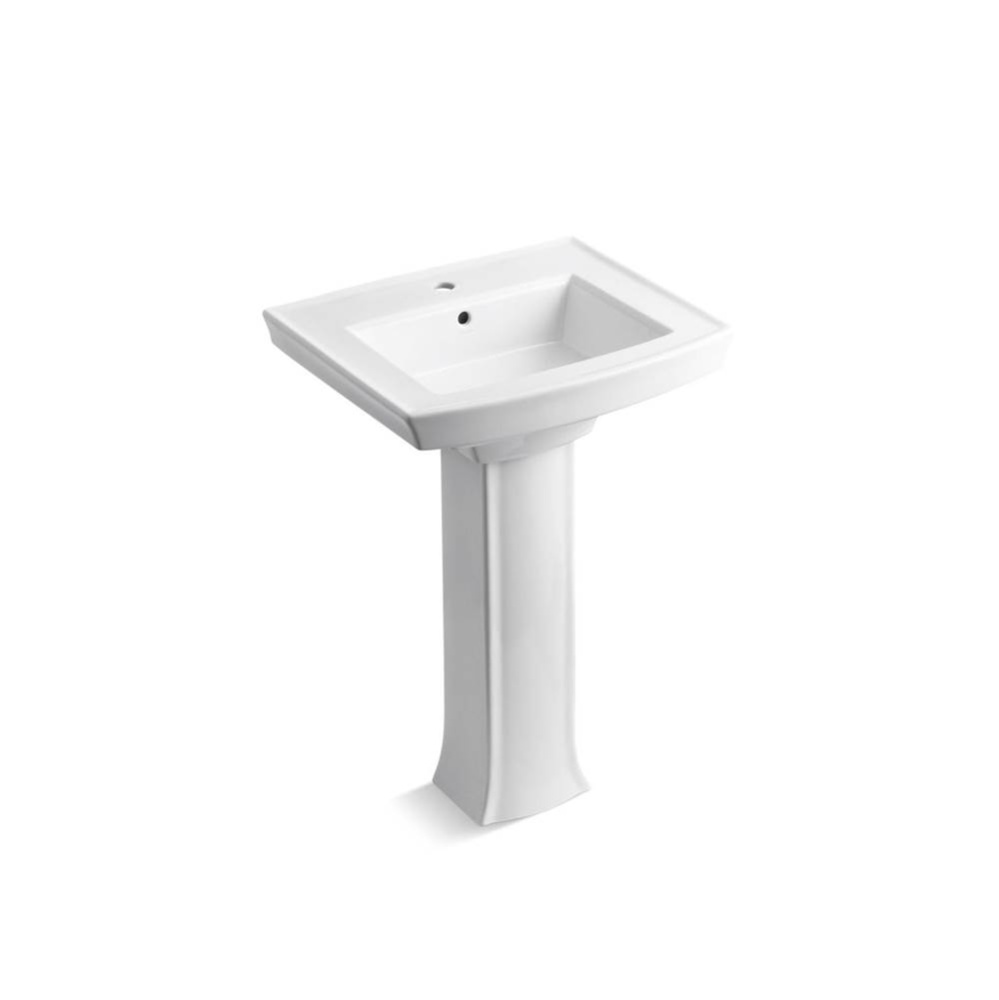 Archer® 24'' rectangular pedestal bathroom sink