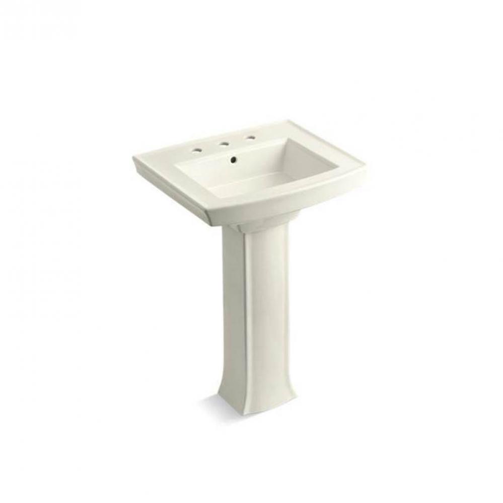 Archer® 24'' rectangular pedestal bathroom sink