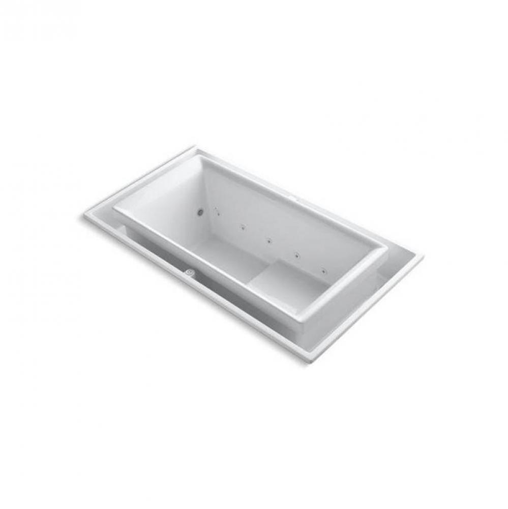 sok® 63'' x 31-1/2'' drop-in Effervescence bath with chromatherapy and ri