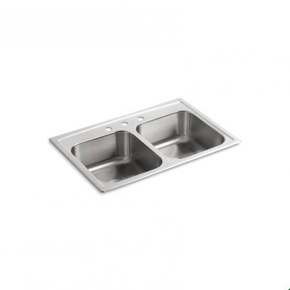Toccata™ 33'' x 22'' x 8-3/16'' top-mount double-equal bowl kitche
