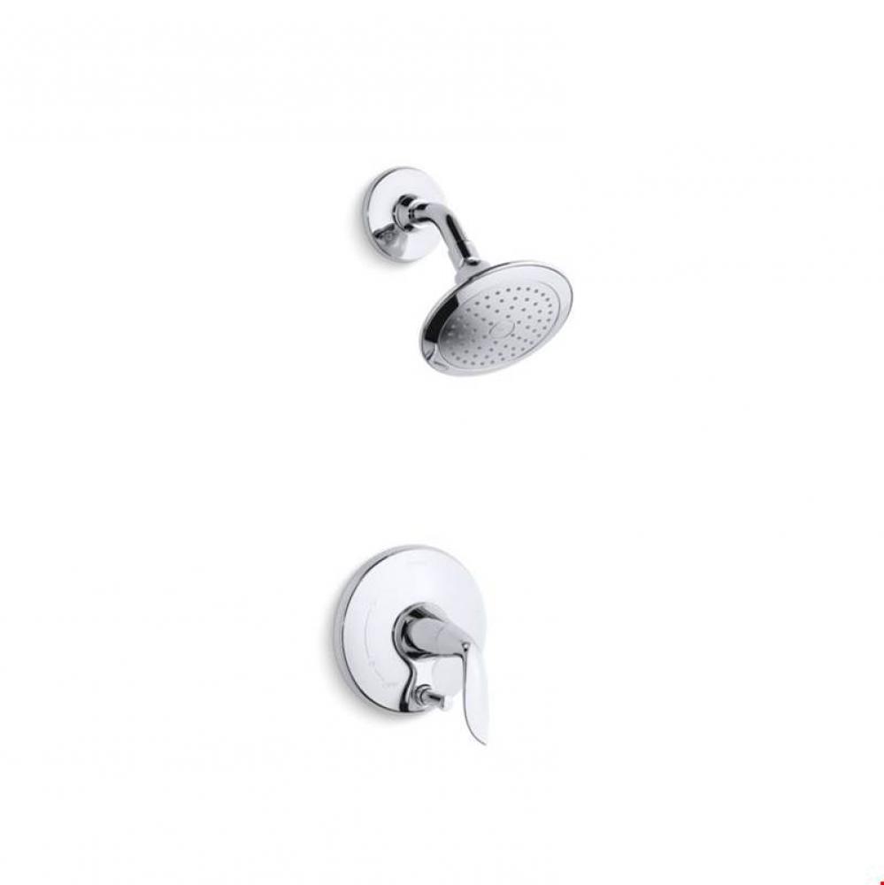 Refinia® shower trim set with push-button diverter, valve not included
