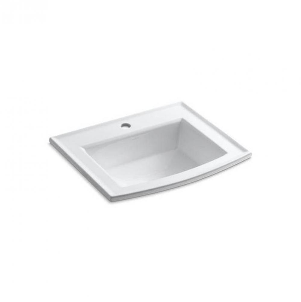 Archer® Drop-in bathroom sink with single faucet hole