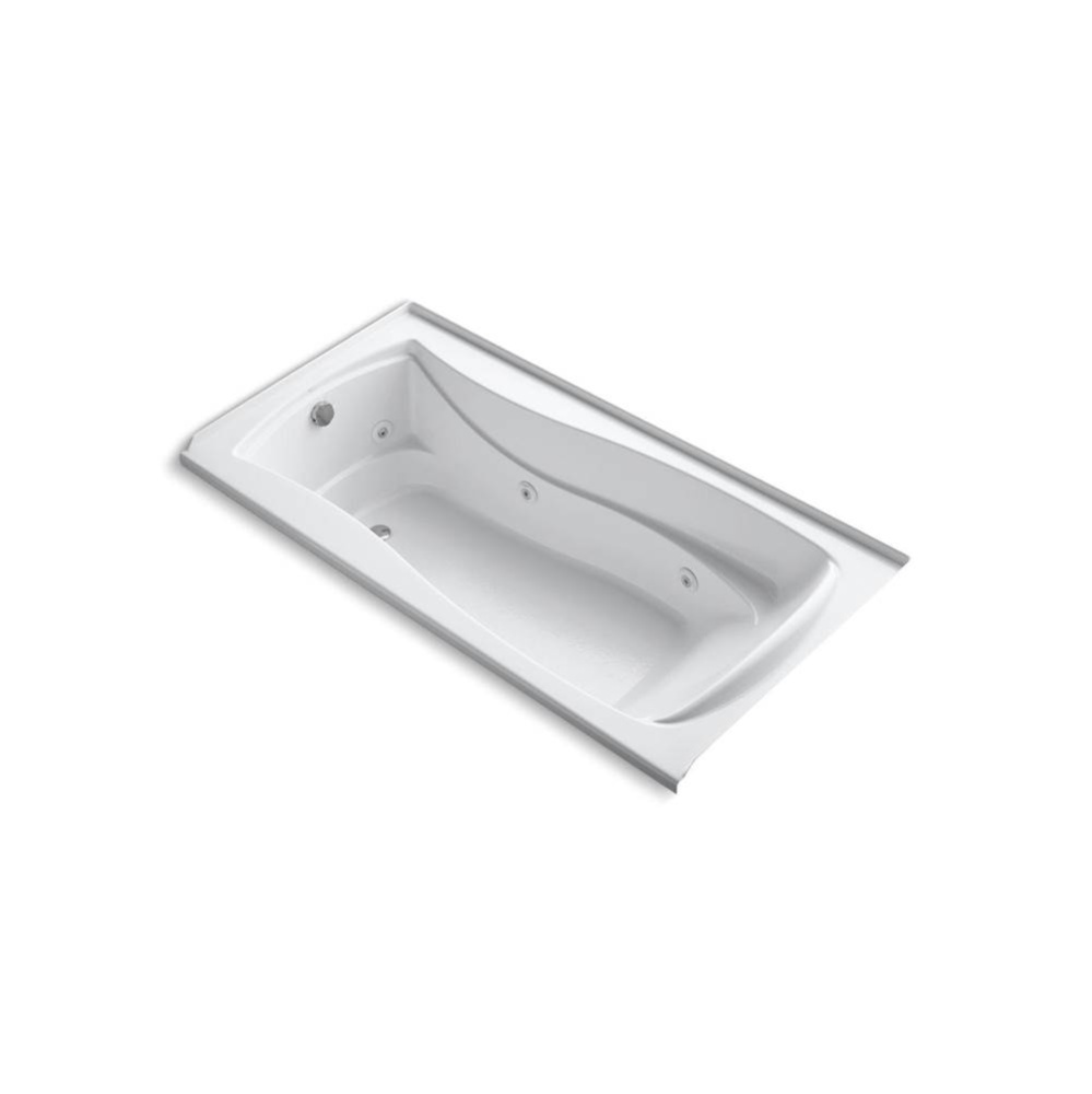 Mariposa® 72'' x 36'' alcove whirlpool bath with Bask® heated surfac