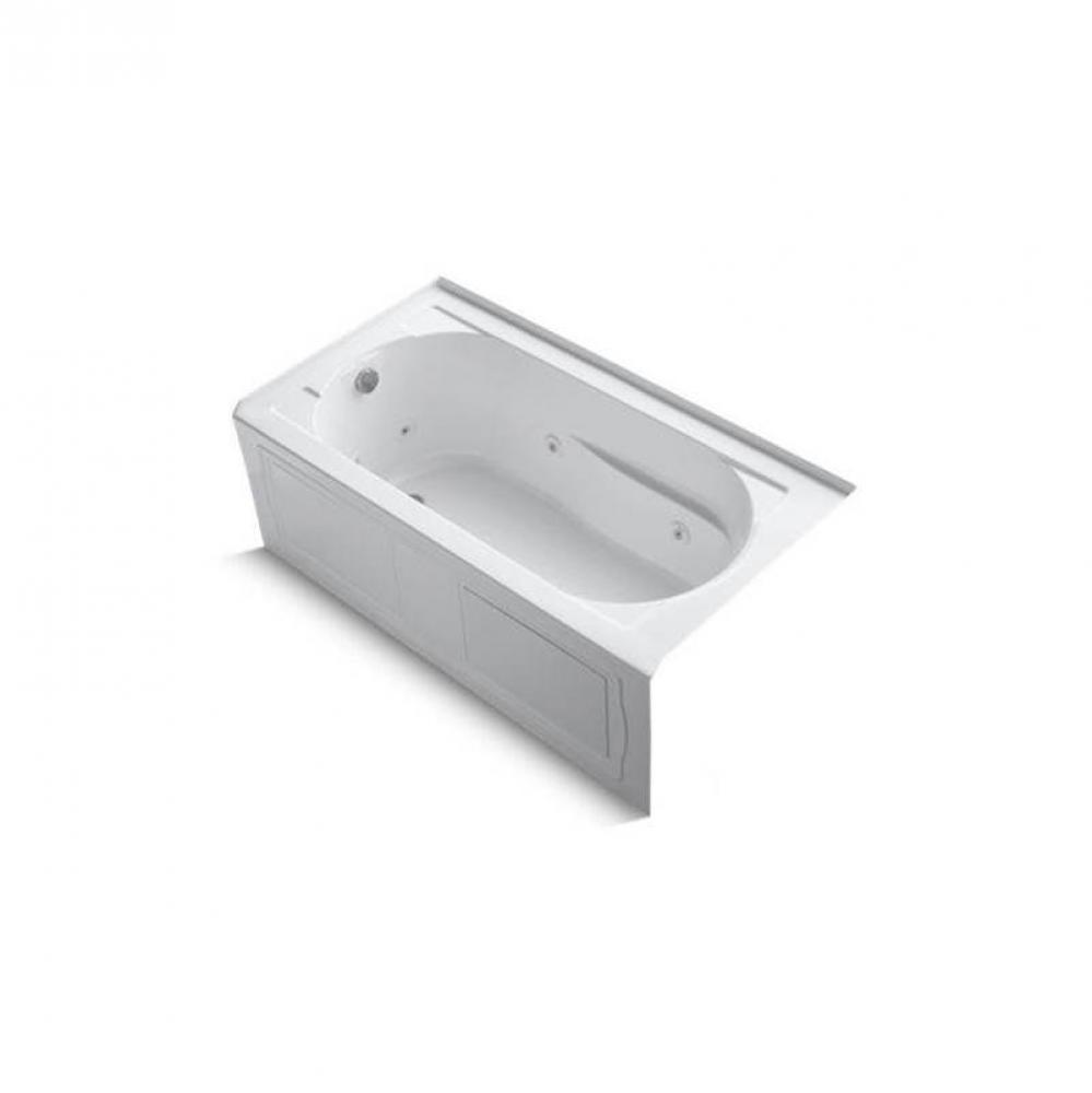 Devonshire® 60'' x 32'' alcove heated whirlpool bath, left drain