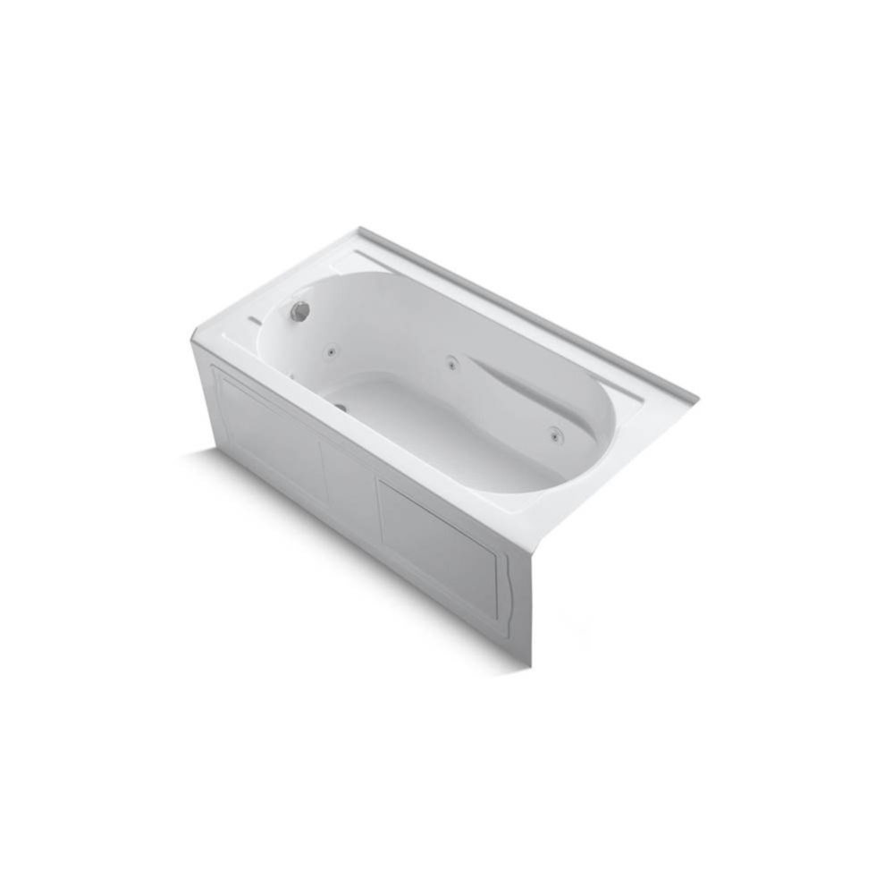 Devonshire® 60'' x 32'' alcove heated whirlpool bath, left drain