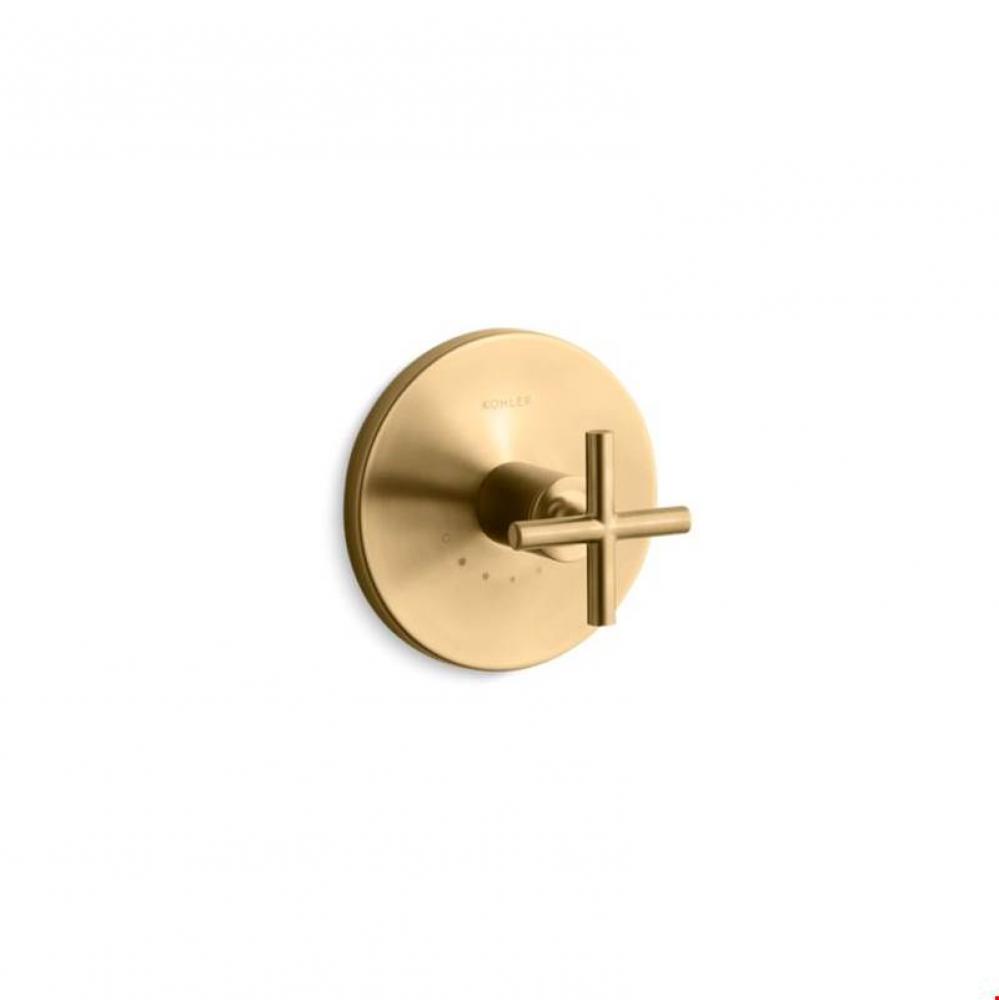 Purist® Valve trim with cross handle for thermostatic valve, requires valve