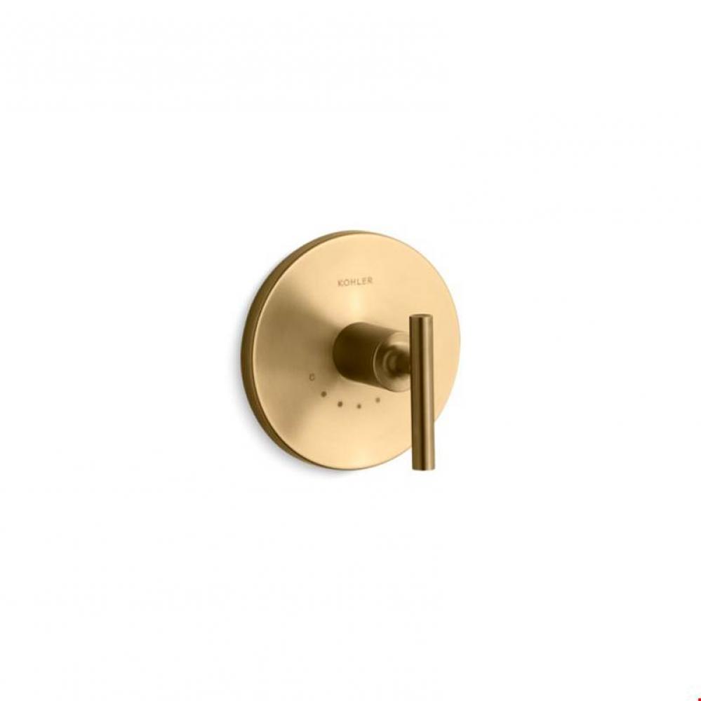 Purist® Valve trim with lever handle for thermostatic valve, requires valve