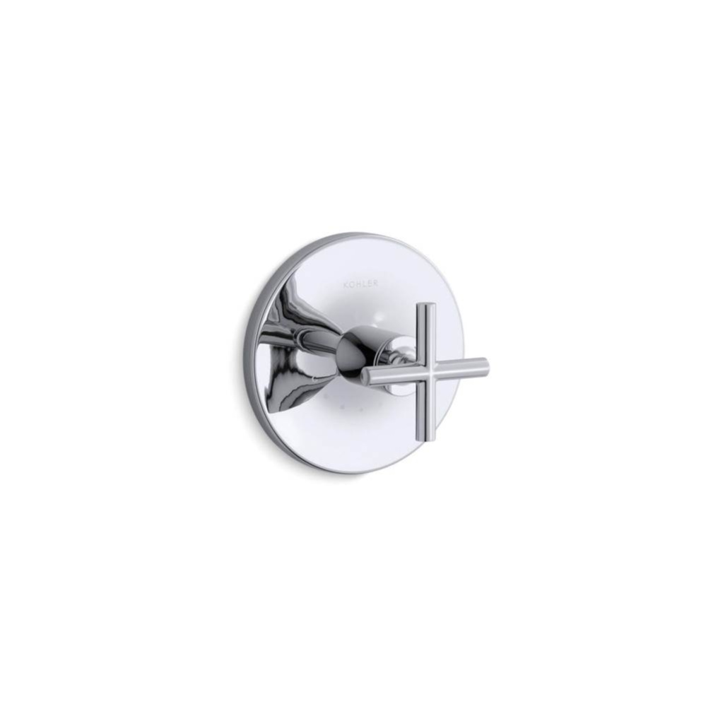 Purist® MasterShower® temperature control valve trim with cross handle