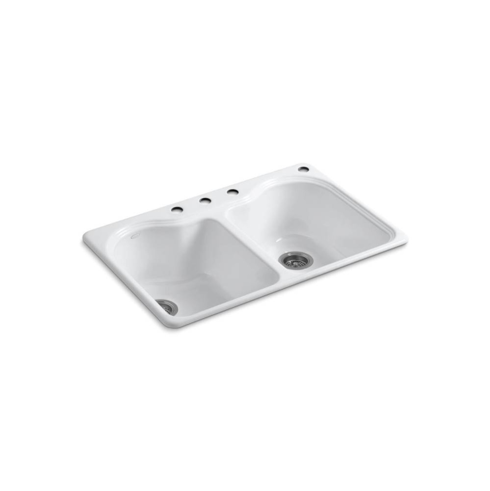 Hartland® 33'' top-mount double-bowl kitchen sink