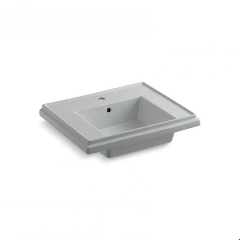 Tresham® 24'' pedestal bathroom sink basin with single faucet hole