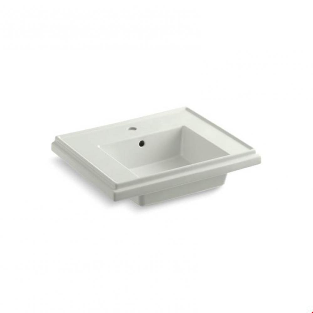 Tresham® 24'' pedestal bathroom sink basin with single faucet hole