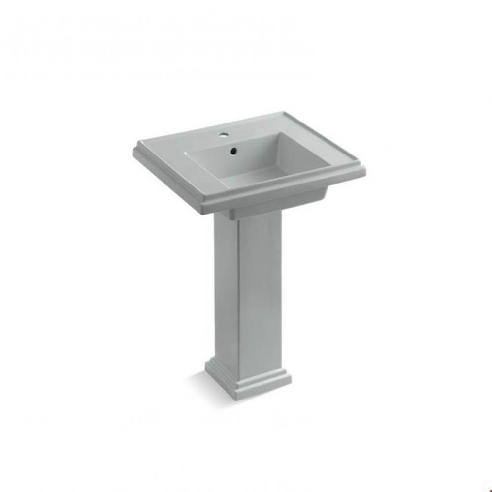 Tresham® 24'' pedestal bathroom sink with single faucet hole