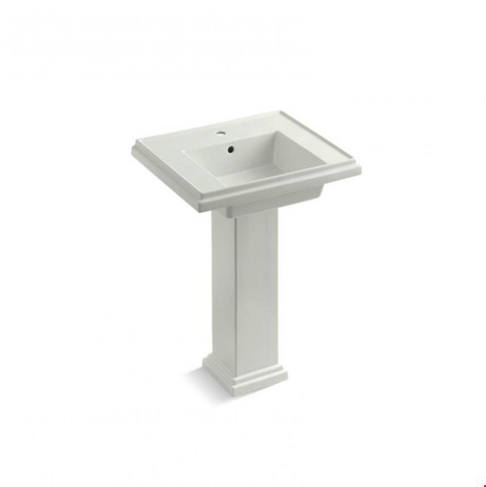Tresham® 24'' pedestal bathroom sink with single faucet hole