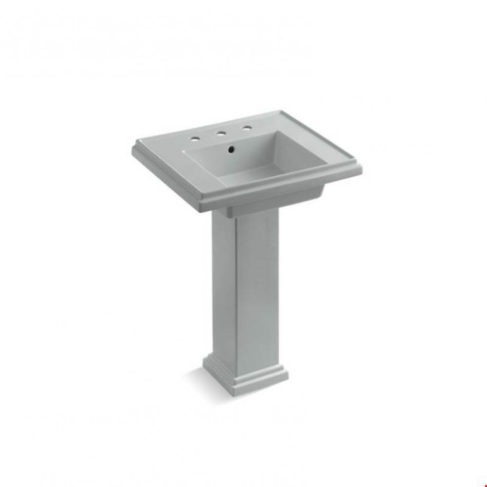 Tresham® 24'' pedestal bathroom sink with 8'' widespread faucet holes