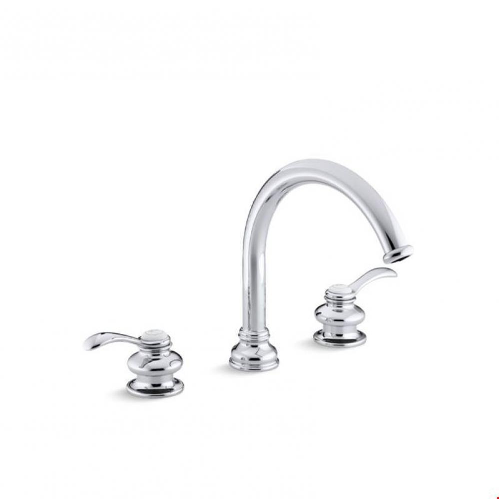 Fairfax® Deck-mount bath faucet trim with lever handles and traditional 8-7/8'' non