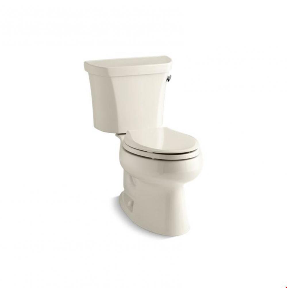 Wellworth® Two-piece elongated 1.28 gpf toilet with right-hand trip lever and tank cover lock