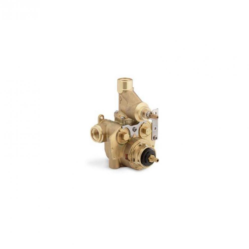 MasterShower® Thermostatic valve with integrated volume control and stops