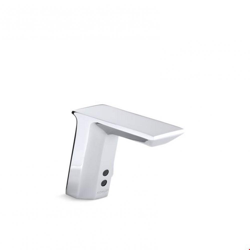 Geometric Touchless single-hole lavatory faucet with Insight™ sensor technology, HES-powered, 0.