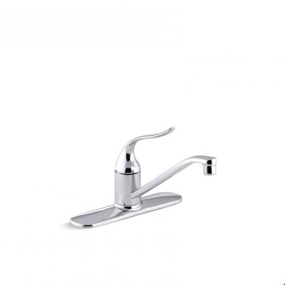 Coralais® single-handle kitchen sink faucet with escutcheon and 8 1/2'' swing spout