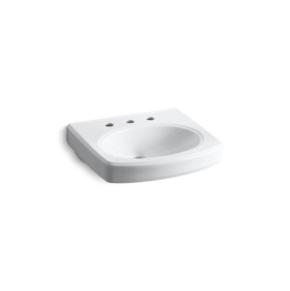 Pinoir® 22'' oval wall-mount bathroom sink