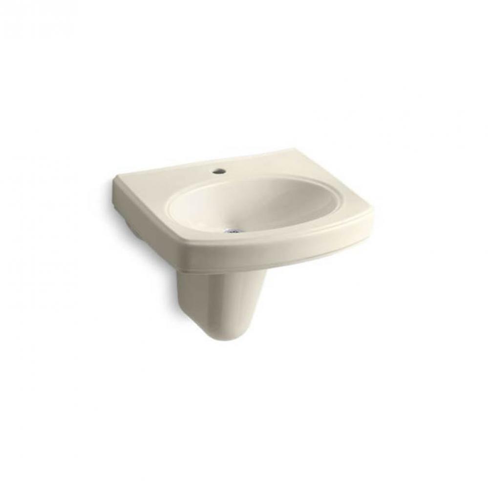 22'' oval wall-mount bathroom sink