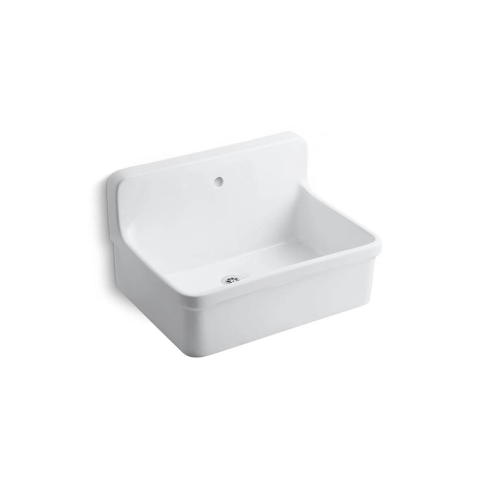 Gilford™ 30'' x 22'' bracket-mount scrub-up/plaster sink with single faucet