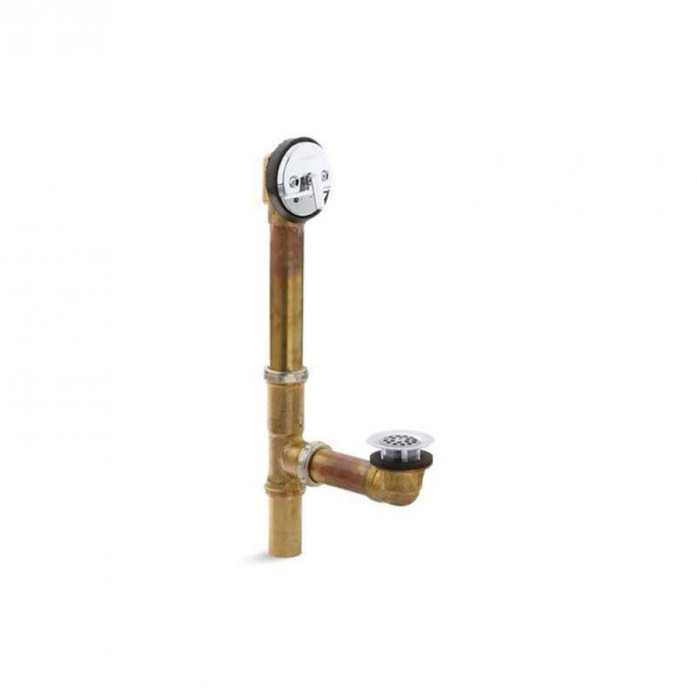 Swiftflo™ Adjustable drain, 20-gauge brass, for 18-1/2'' to 20-1/2'' baths