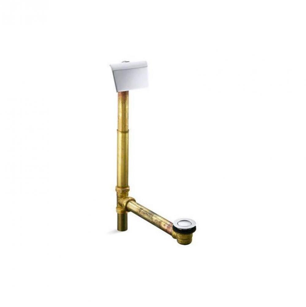 Tea-for-Two® 1-1/2'' contoured pop-up drain and overflow for above- or through-the-