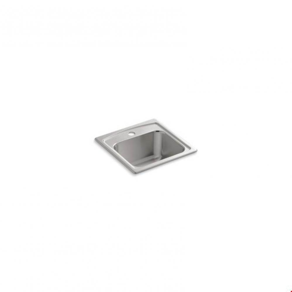 Toccata™ 15'' x 15'' x 7-11/16'' top-mount bar sink with single fa