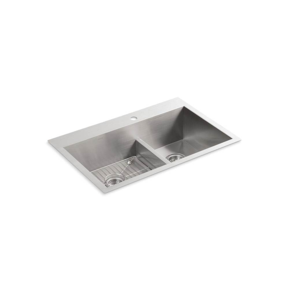 Vault™ Smart Divide® 33'' top-/undermount double-bowl kitchen sink