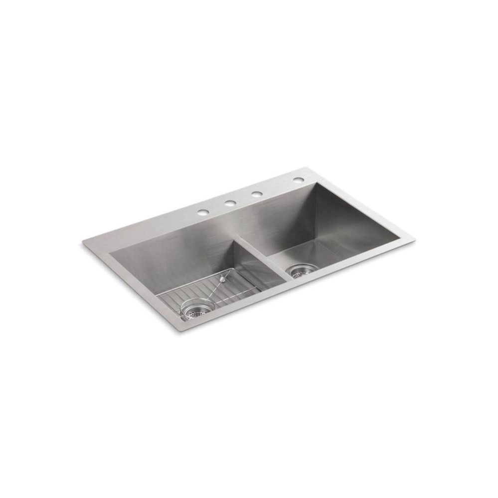 Vault™ Smart Divide® 33'' top-/undermount double-bowl kitchen sink