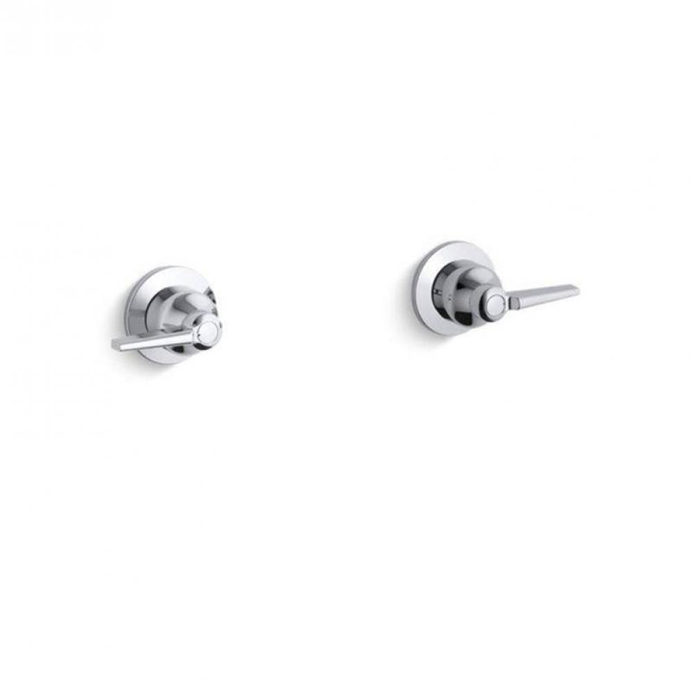 Triton® Wall-mount valve trim with lever handles, requires valve