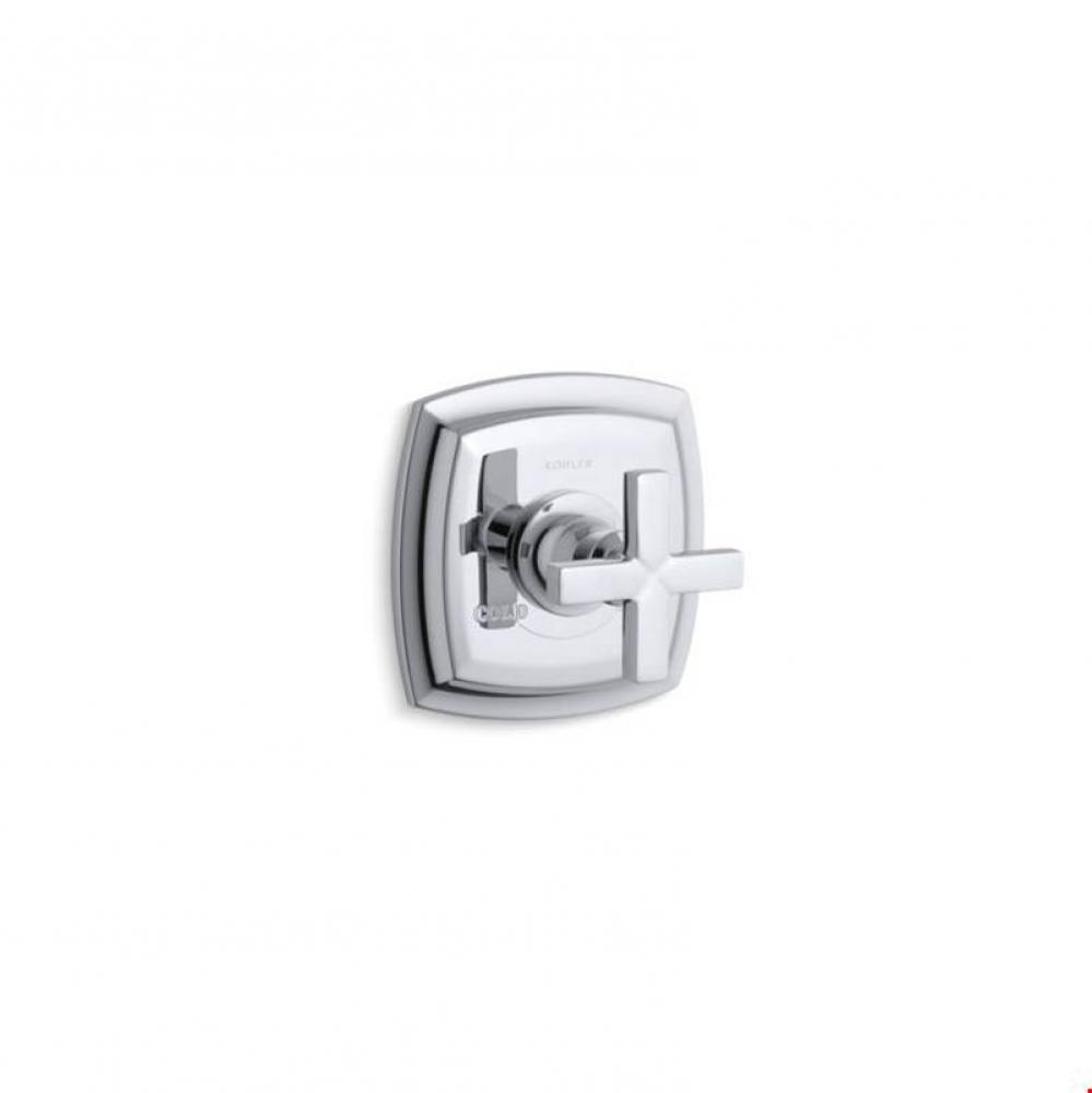 Margaux® Valve trim with cross handle for thermostatic valve, requires valve