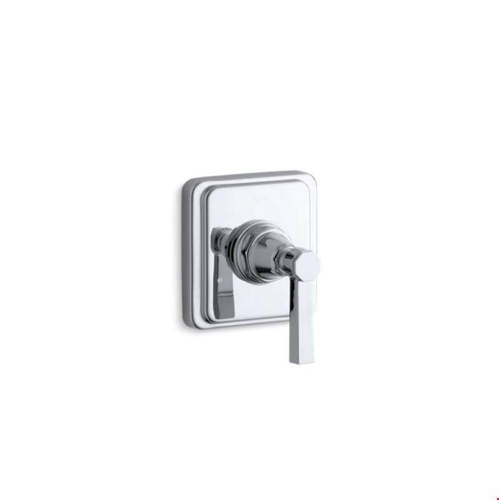 Pinstripe® Valve trim with Pure design lever handle for transfer valve, requires valve